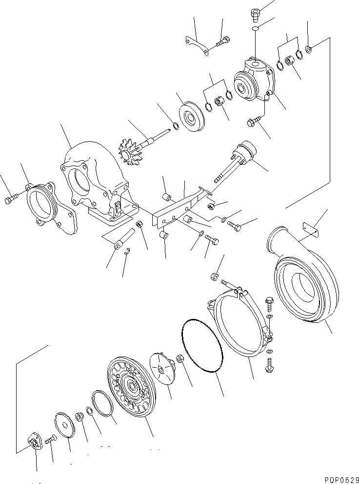 Корпус подшипника 6742-01-5072 KOMATSU