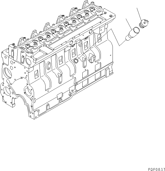 Трубка 124-09-82H1 KOMATSU