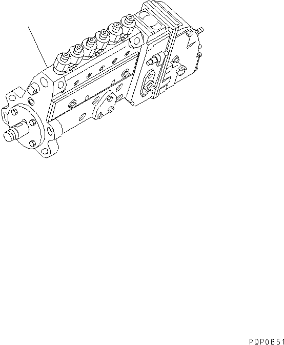 Топливный насос высокого давления в сборе 6742-01-5207 KOMATSU