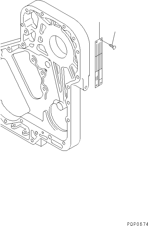 PLATE, DATA 6735-81-2170 KOMATSU