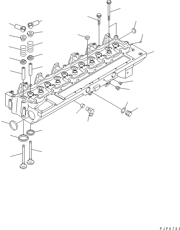 Головка цилиндров 6742-01-0210 KOMATSU