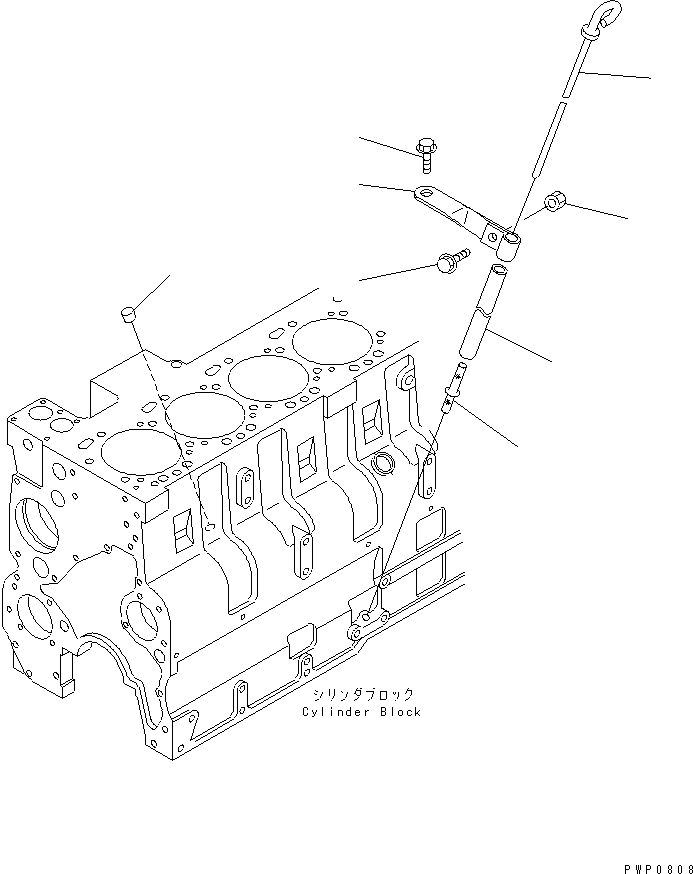 GAUGE,OIL LEVEL 6742-01-5340 KOMATSU