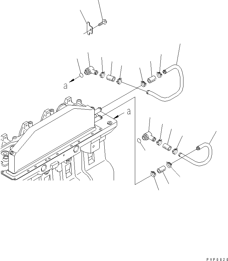 TUBE,WATER 6742-01-5536 KOMATSU