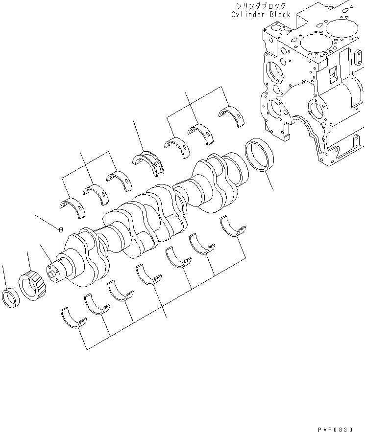 Коренной вкладыш в сборе 6742-01-5553 KOMATSU
