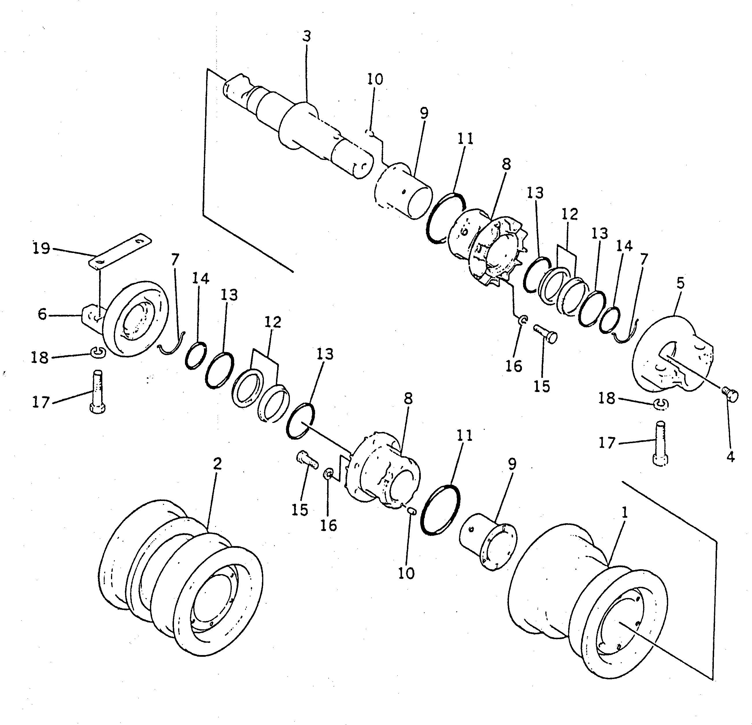 ROLLER,SINGLE FLANGE (\2\178-30-16111) KOMATSU