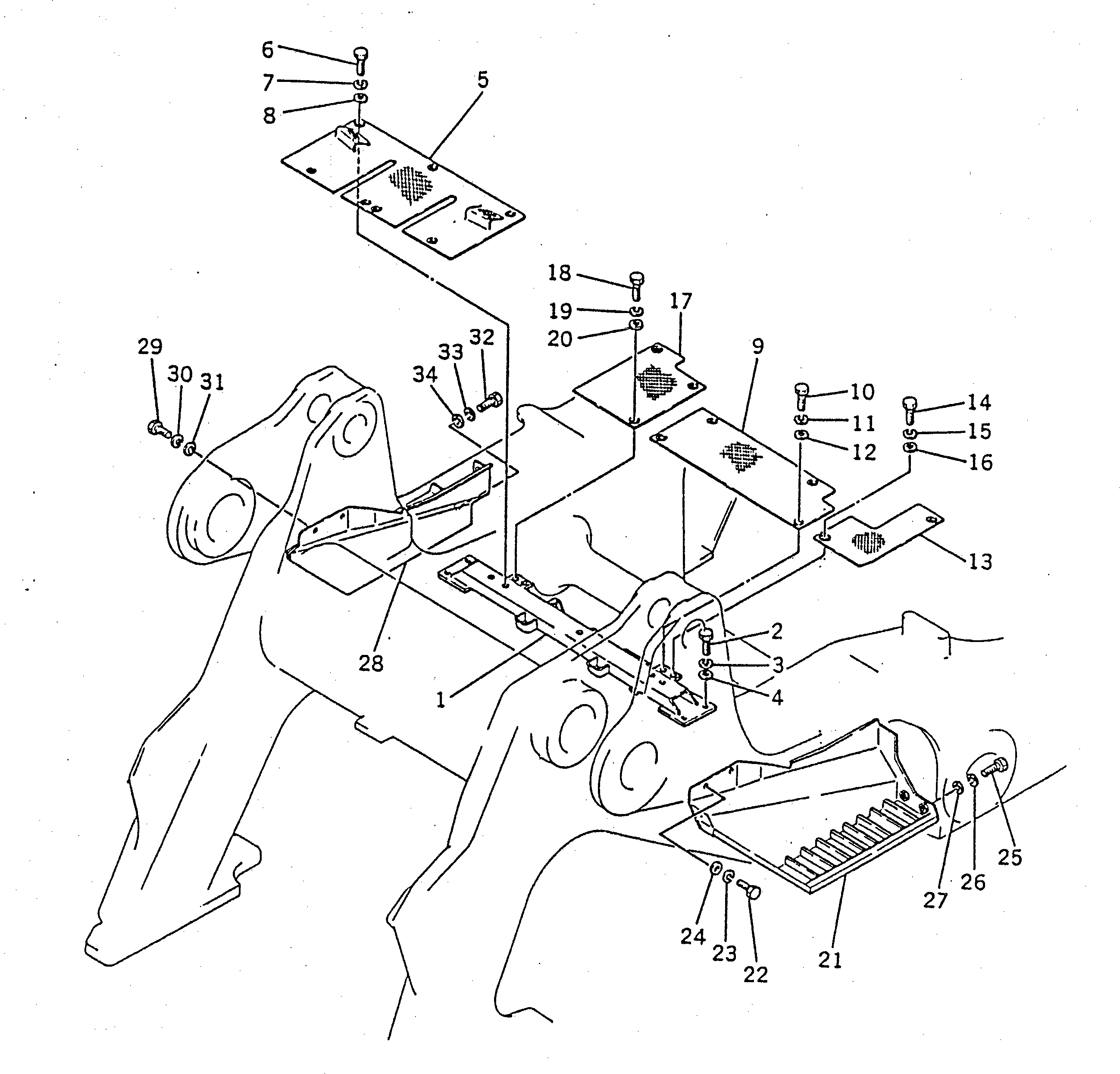 STEP,R.H. 178-54-12290 KOMATSU