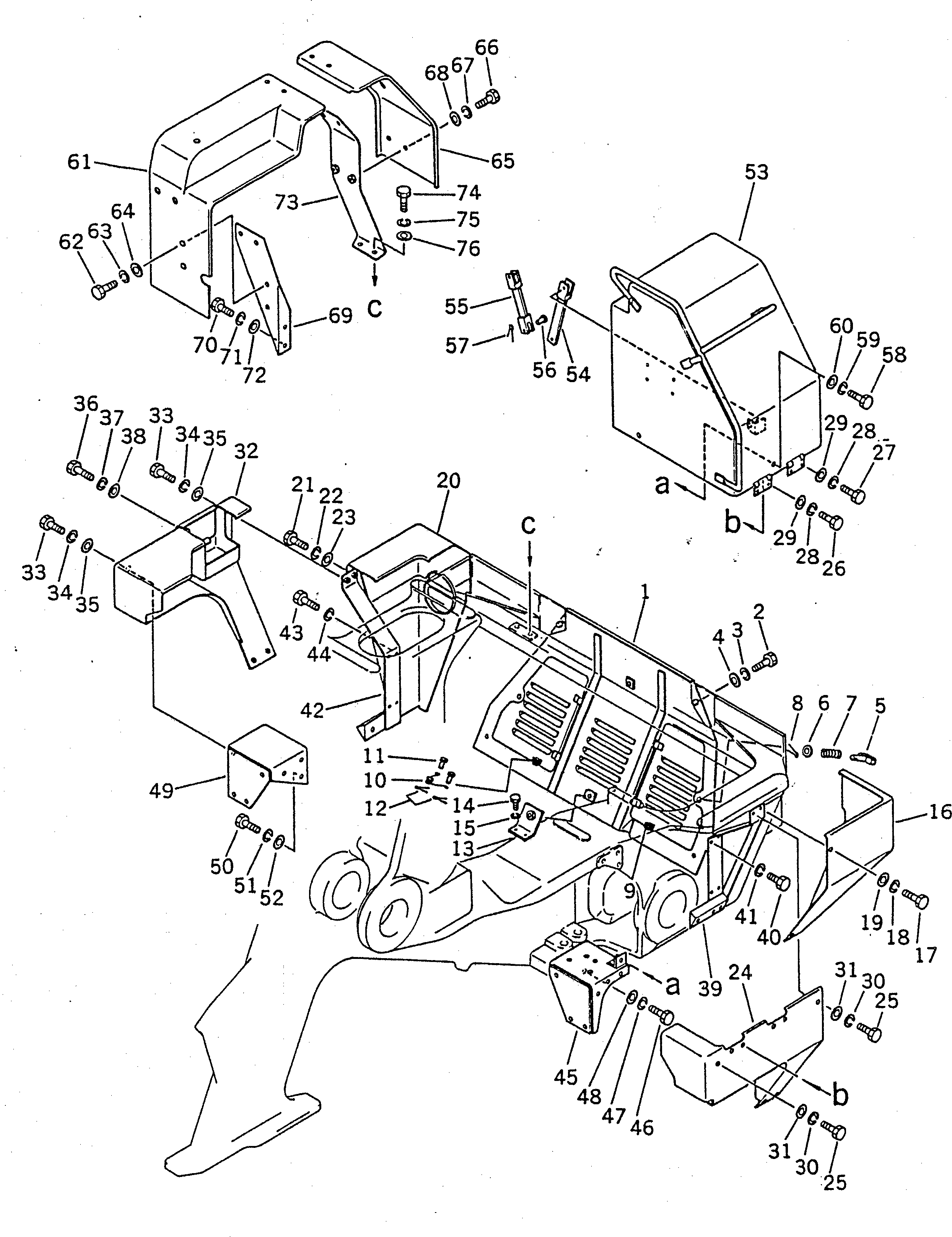 Крышка правая 178-54-13151 KOMATSU