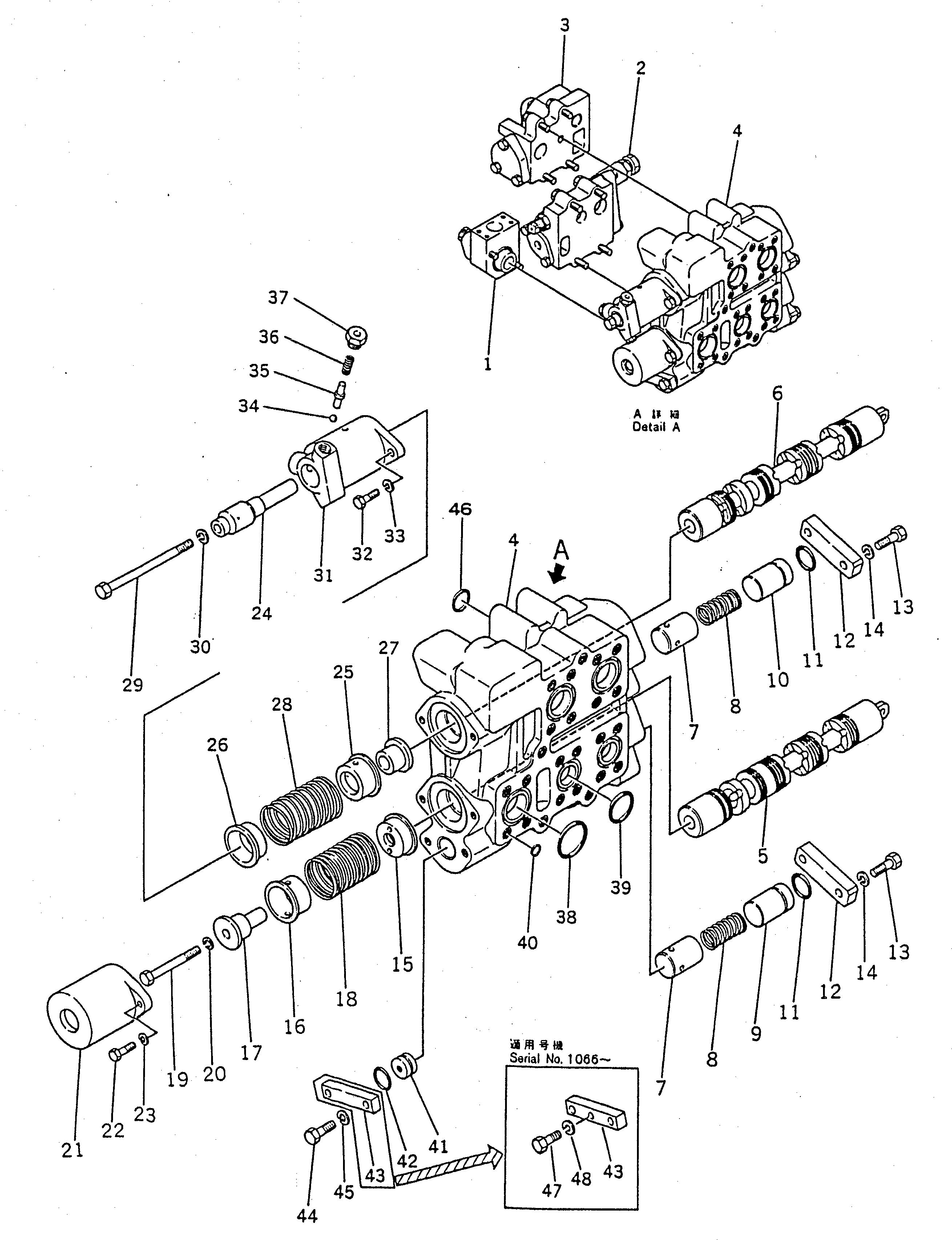 VALVE BODY ASS'Y 701-53-32001 KOMATSU