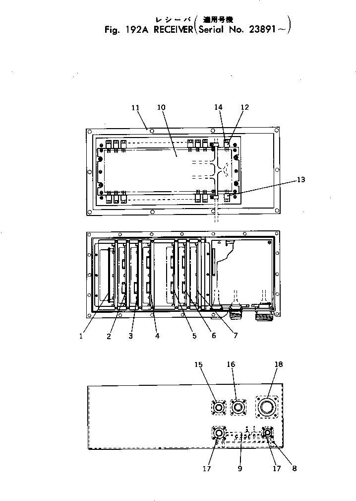 FM RX UNIT,(141.56 MHZ) 7808-41-1801 KOMATSU