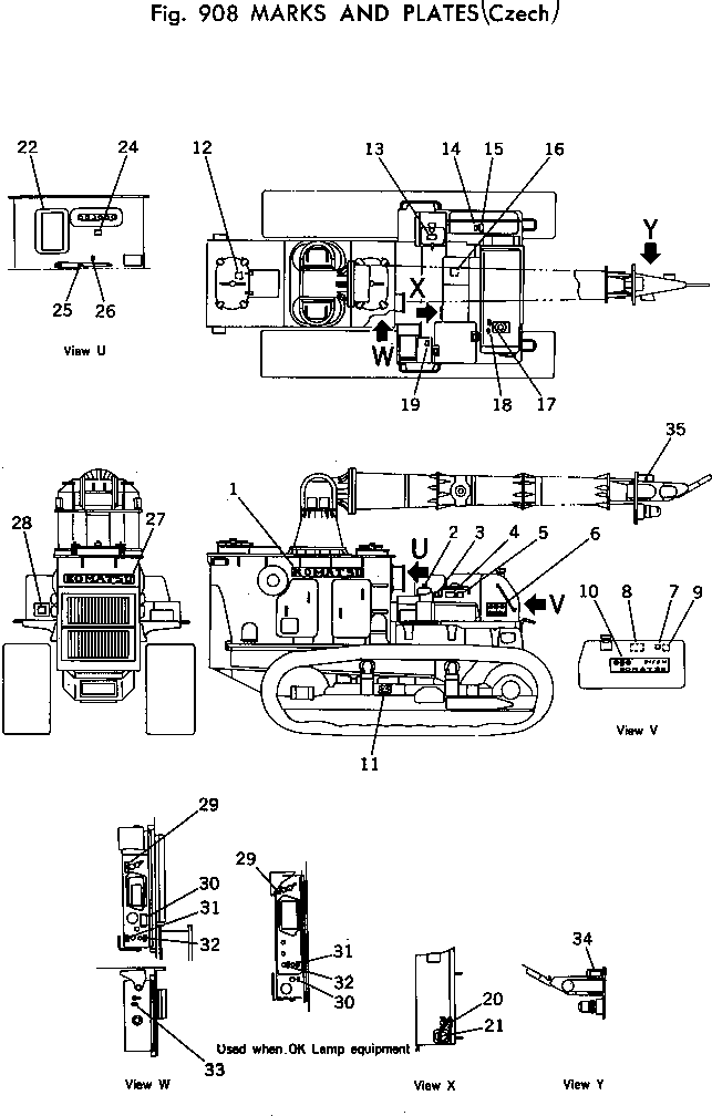 Табличка безопасности 09657-03125 KOMATSU