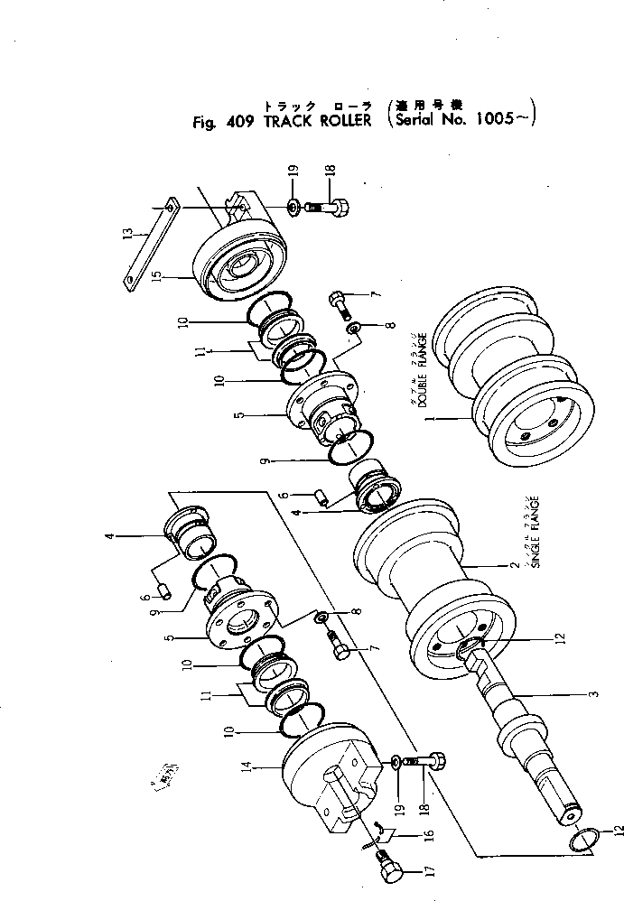 ROLLER,DOUBLE \0\101-30-15210 KOMATSU
