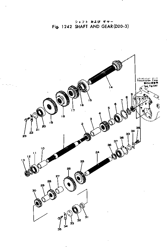 SHAFT,COUNTER 101-14-21121 KOMATSU