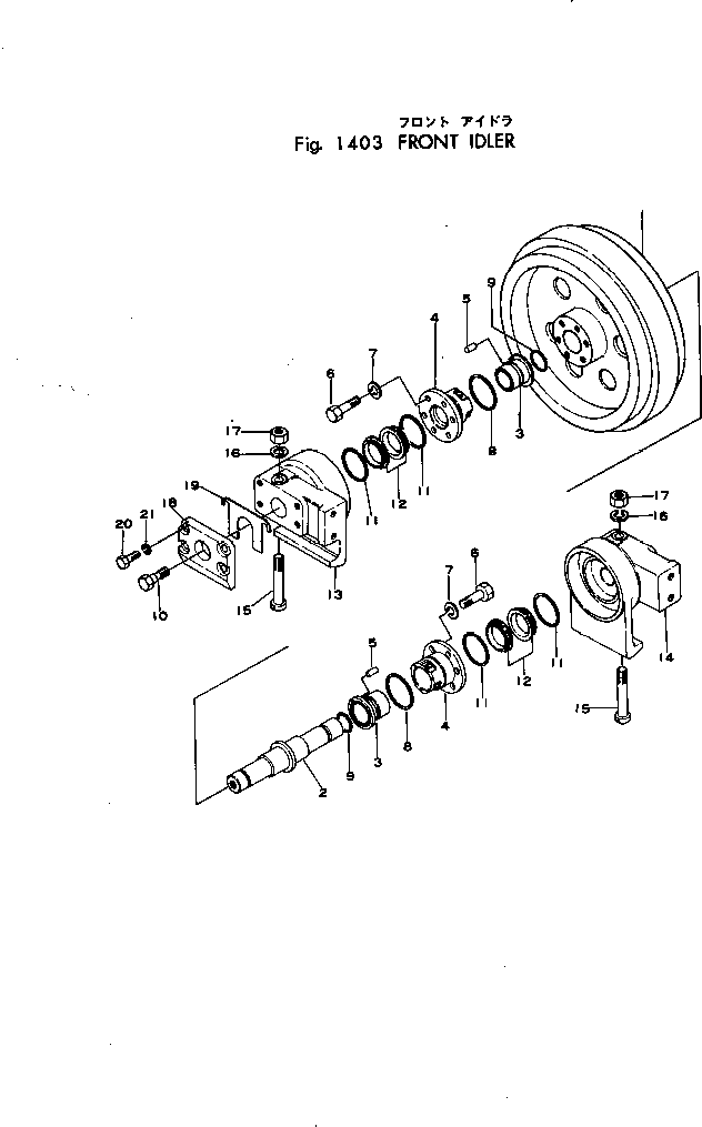 IDLER ASS'Y 101-30-00072 KOMATSU