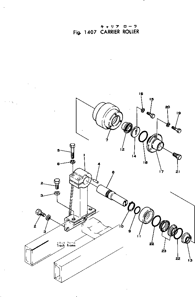 SUPPORT,CARRIER ROLLER 102-30-11241 KOMATSU