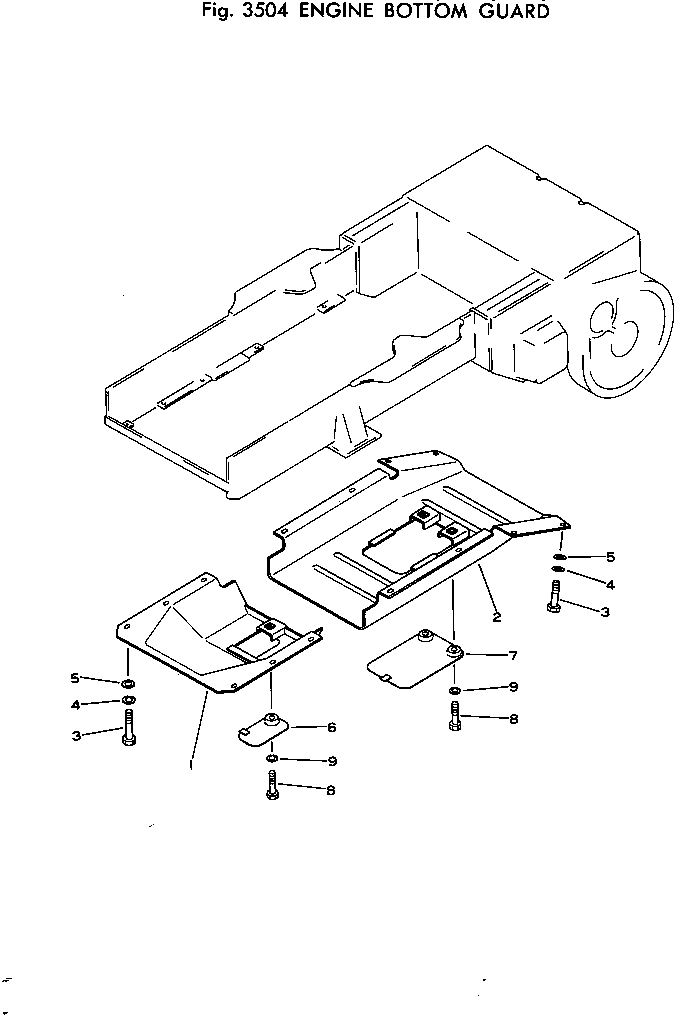GUARD,REAR 102-54-45121 KOMATSU