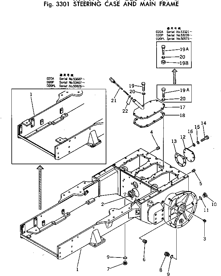 STEERING CASE ASS'Y,(PLL) 10F-A74-0010 KOMATSU