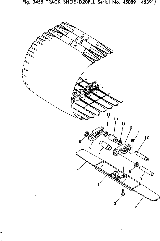 Звено гусеницы в сборе 10F-A70-0010 KOMATSU