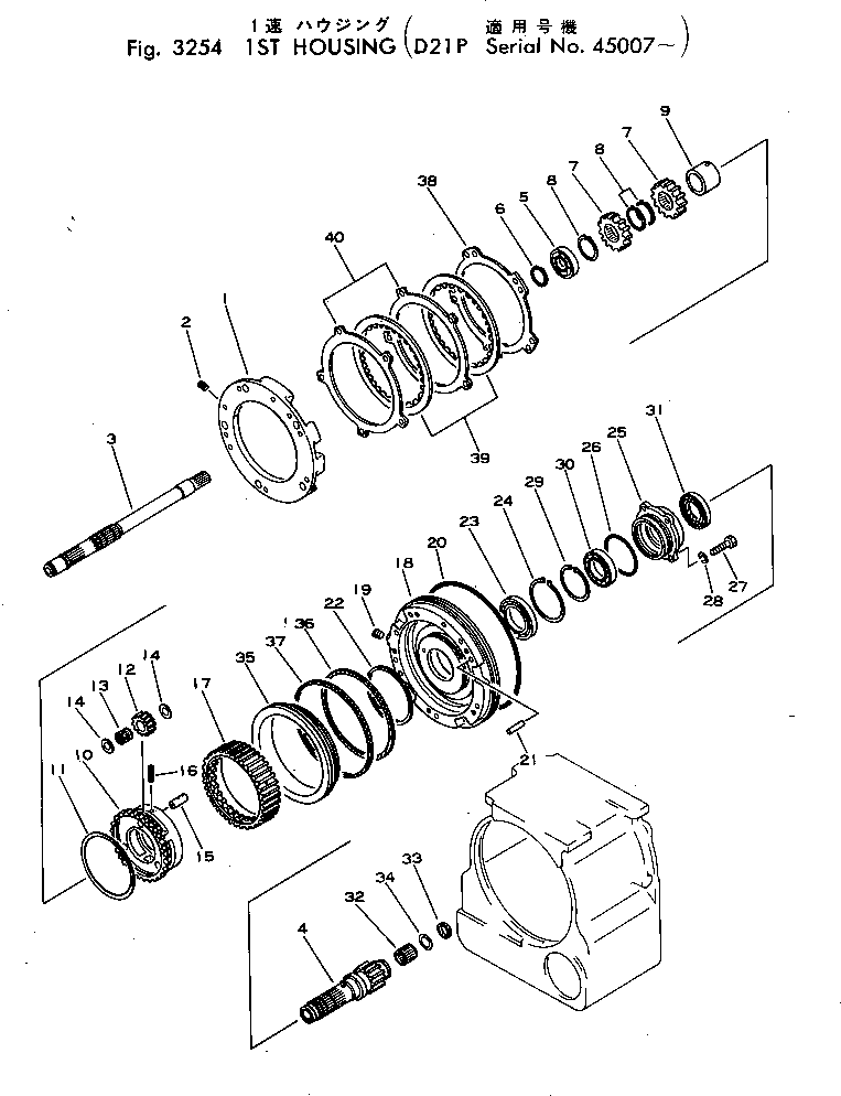 Вал \3\103-15-22131 KOMATSU