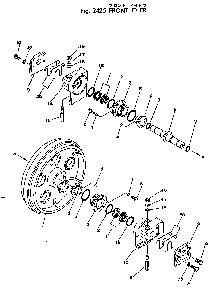 IDLER ASS'Y,L.H. 103-30-0010 KOMATSU