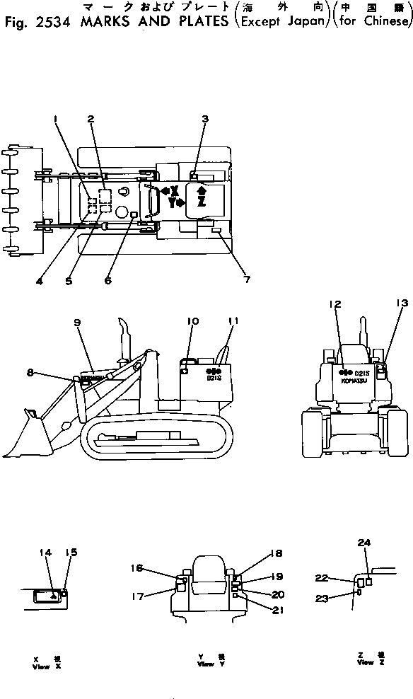 CHART, OIL,OIL 103-98-21940 KOMATSU