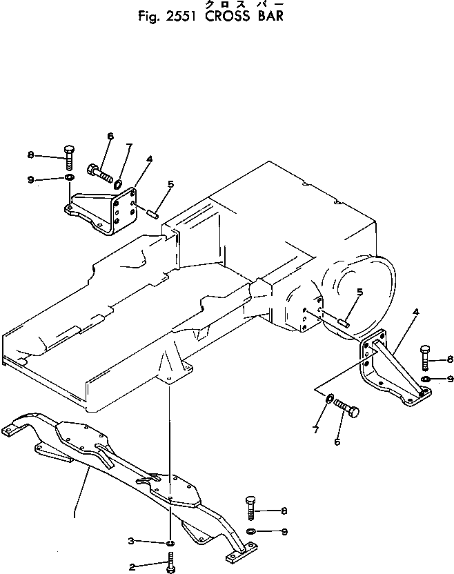 BAR,CROSS (FOR LONG LIFT ARM) 103-50-28110 KOMATSU