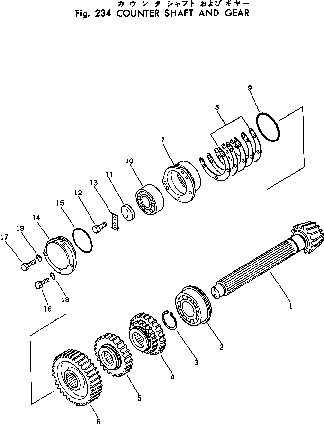 GEAR¤ 37 TEETH,F1-R1 111-14-11432 KOMATSU