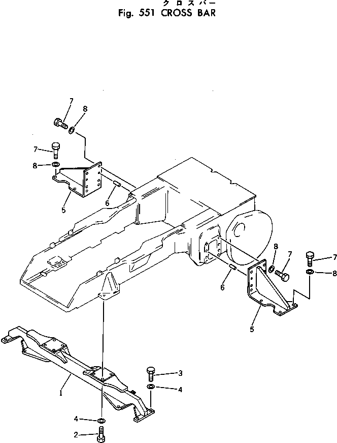 BAR,CROSS 113-50-31110 KOMATSU