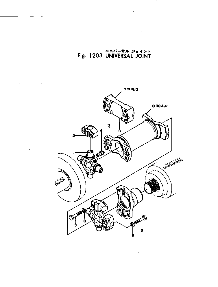 UNIVERSAL JOINT A. 111-10-00151 KOMATSU