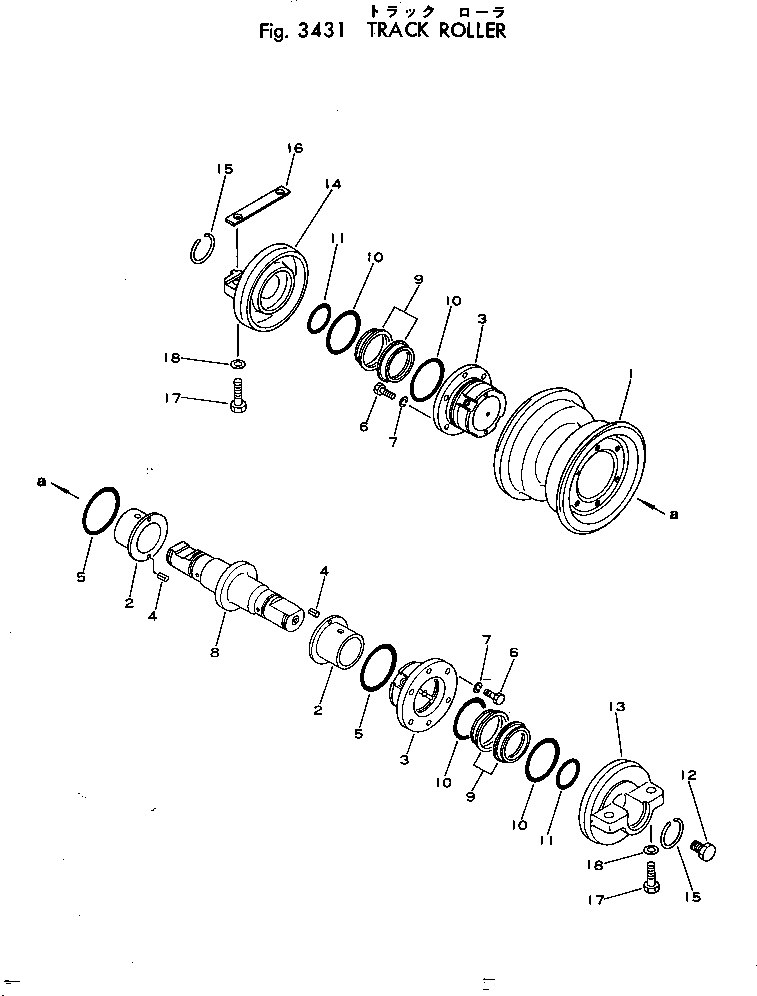 Опорный каток в сборе 111-30-00272 KOMATSU