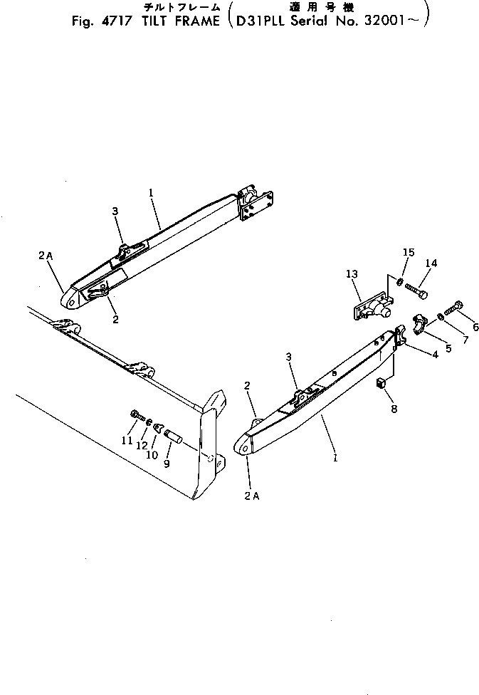 FRAME ASS'Y,R.H. 11G-B74-0040 KOMATSU