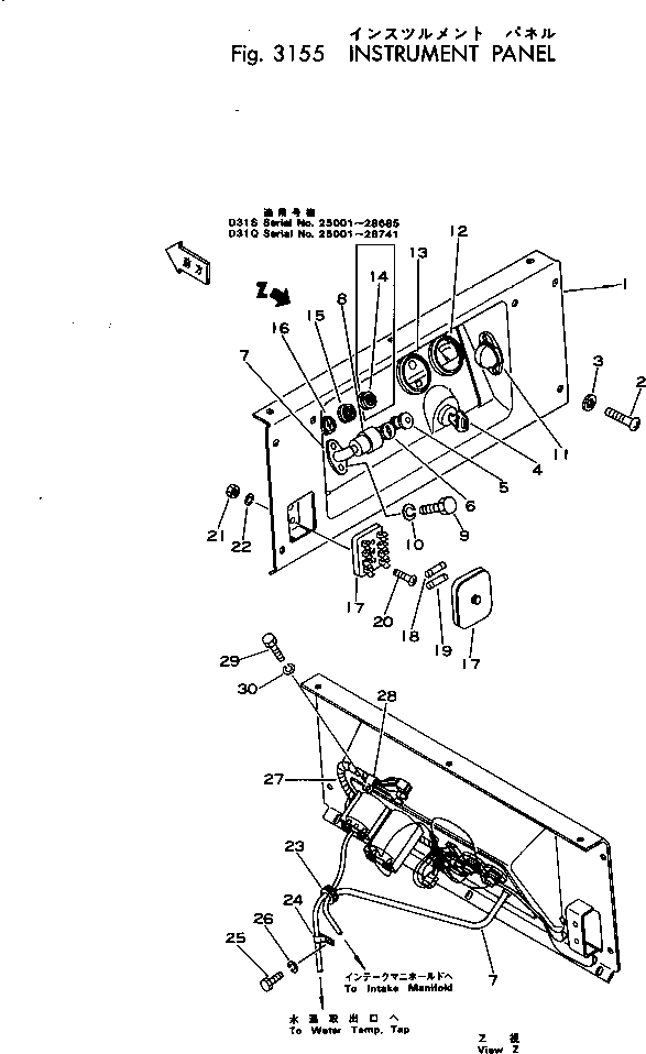 DASHBOARD 113-54-22110 KOMATSU