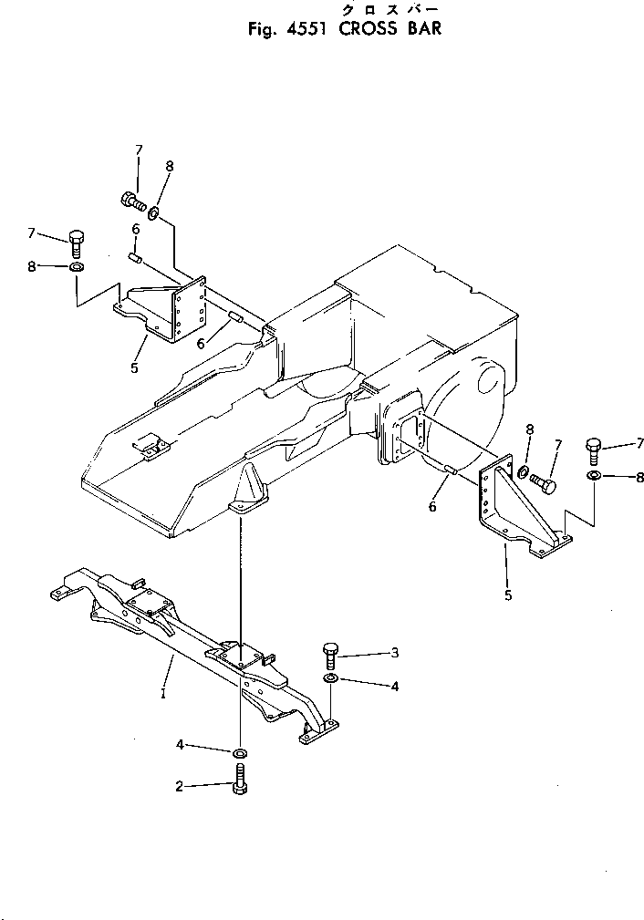 BAR,CROSS 11K-50-31110 KOMATSU