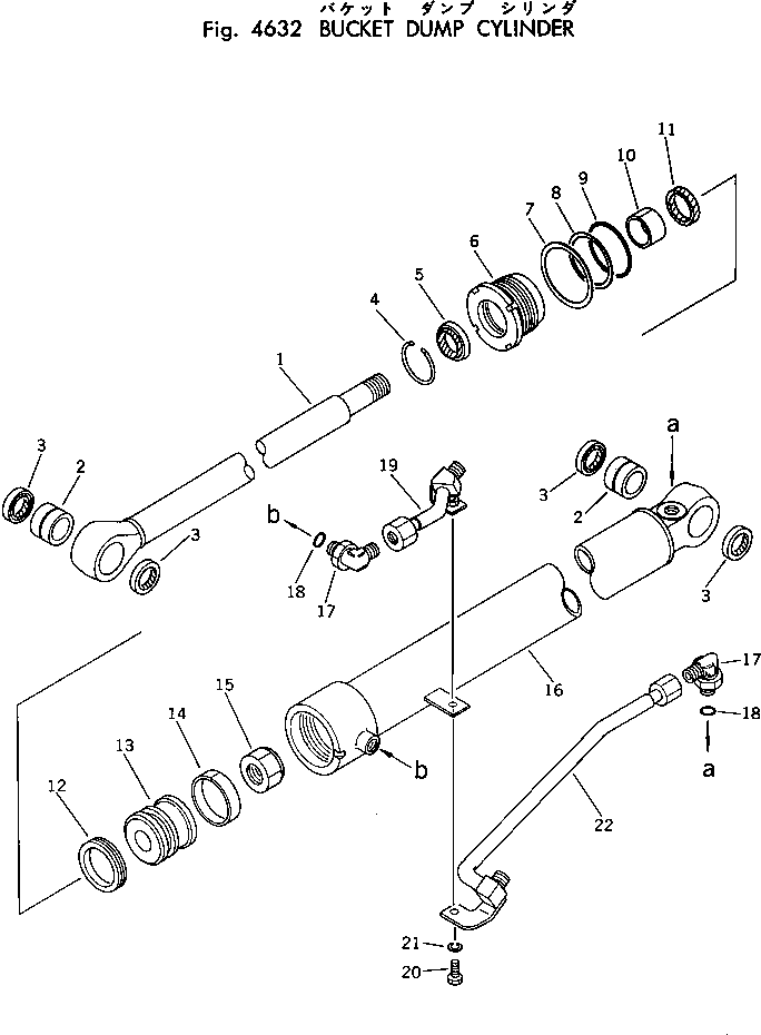 CYLINDER,R.H. 113-63-32641 KOMATSU