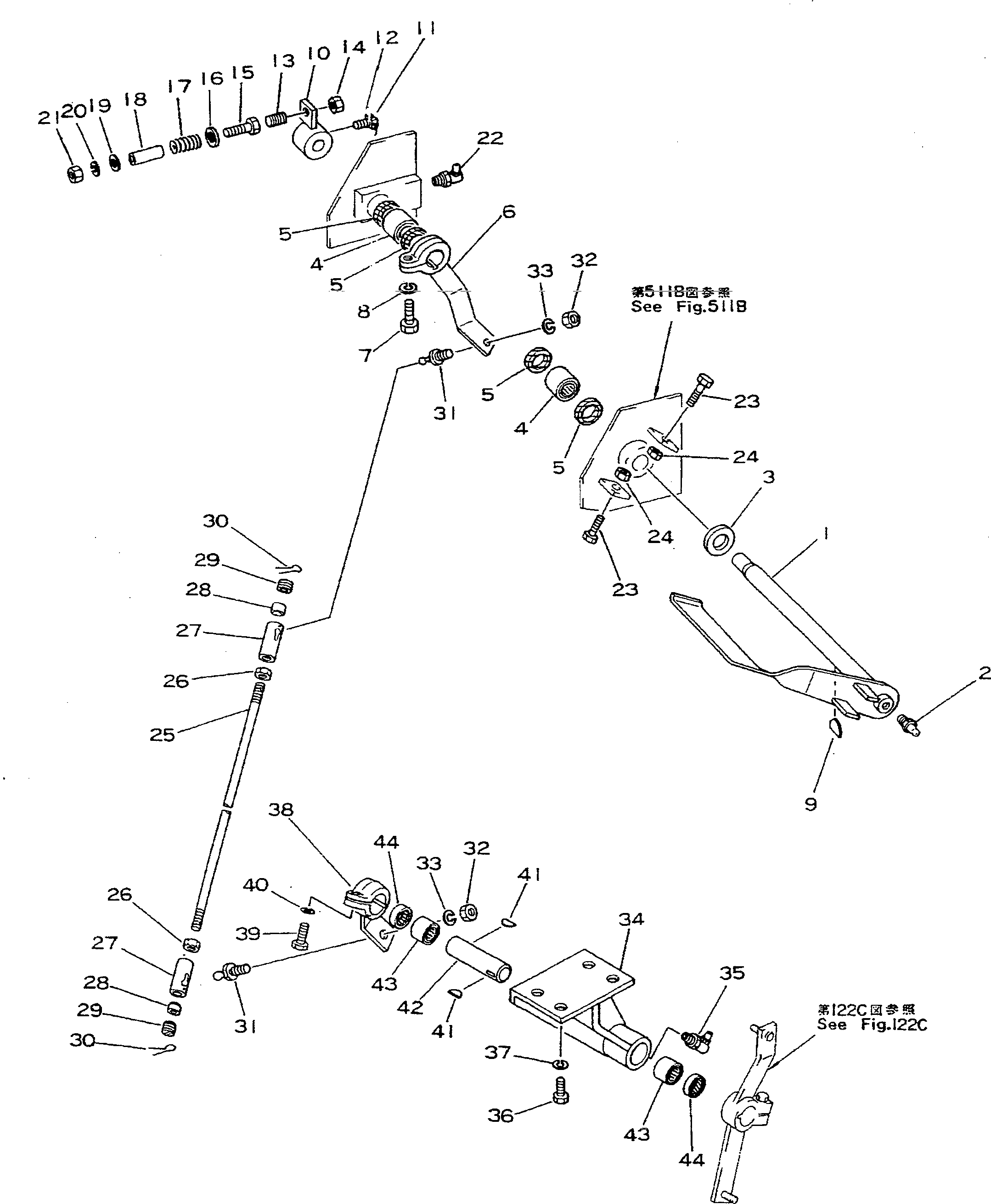 Рычаг \0\175-43-41730 KOMATSU