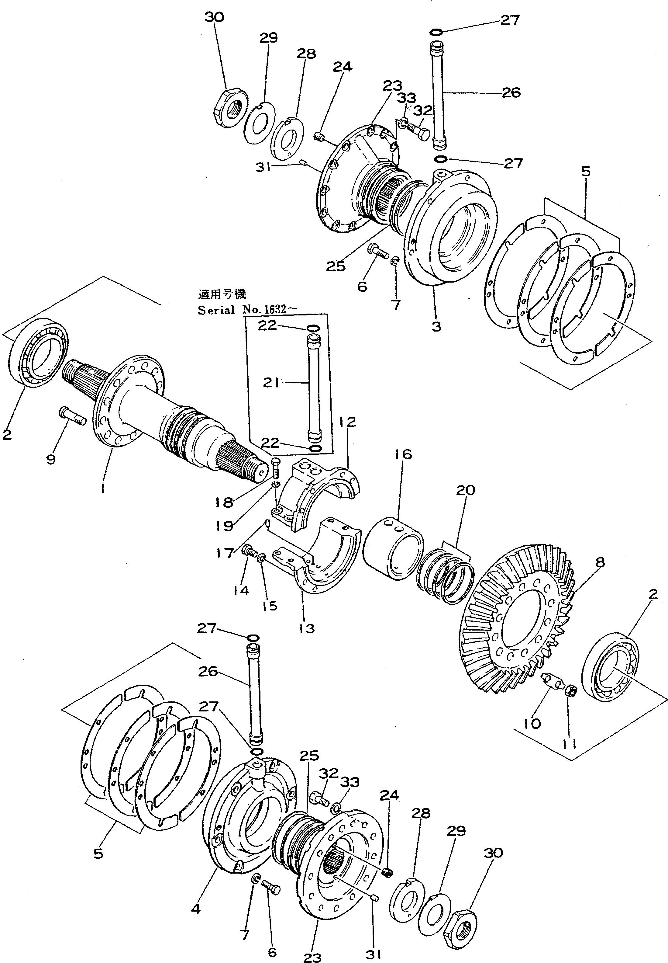 Гайка 01500-31816 KOMATSU