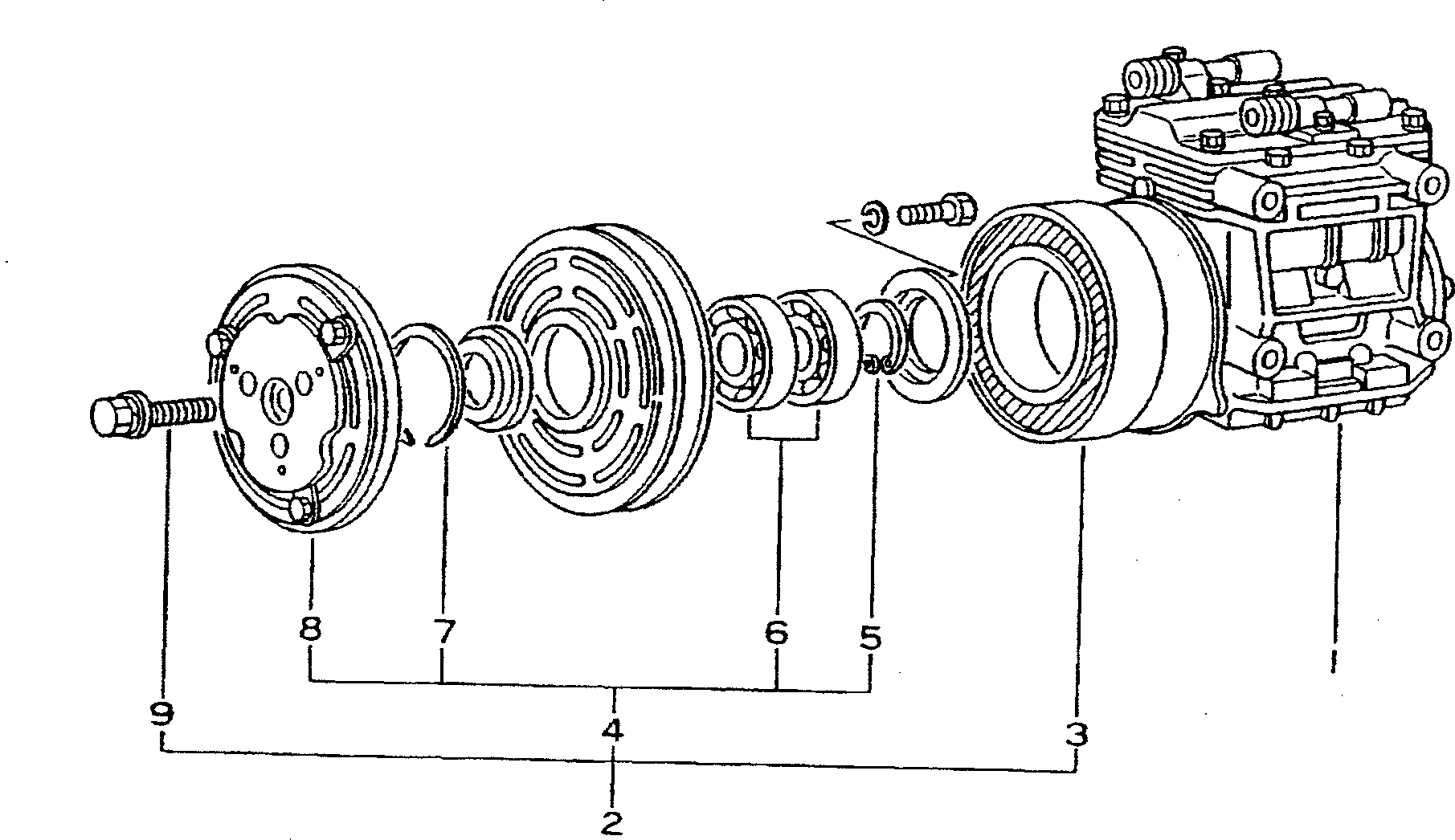 Компрессор в сборе 145-Z79-5901 KOMATSU