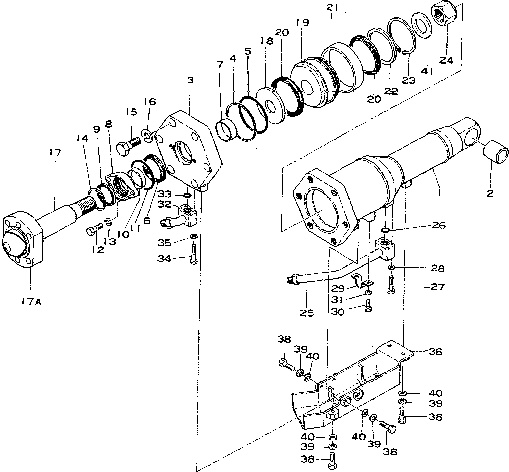 SERVICE KIT,TILT CYLINDER 195-63-05041 KOMATSU