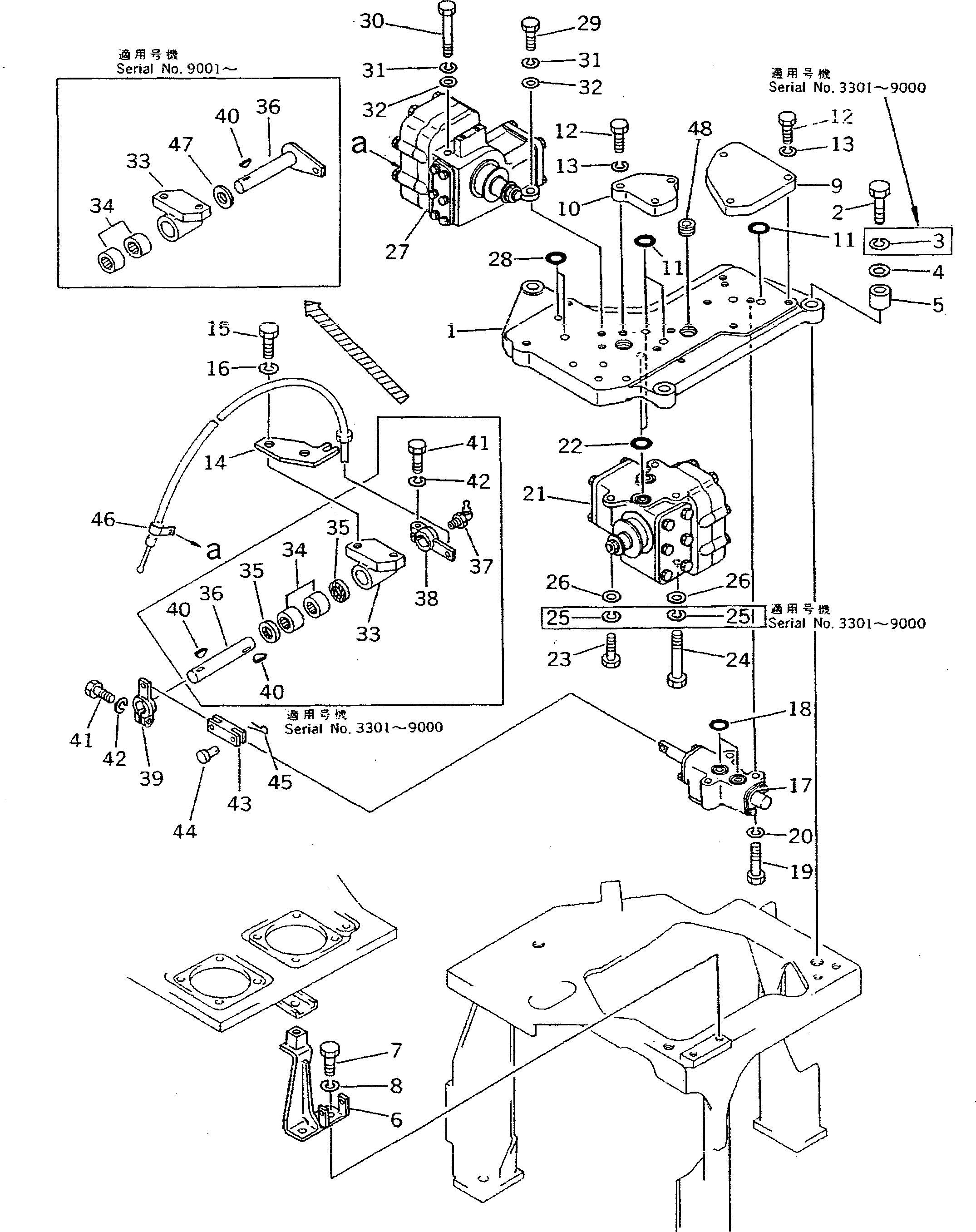 SELECTOR VALVE A. (700-62-54001) KOMATSU