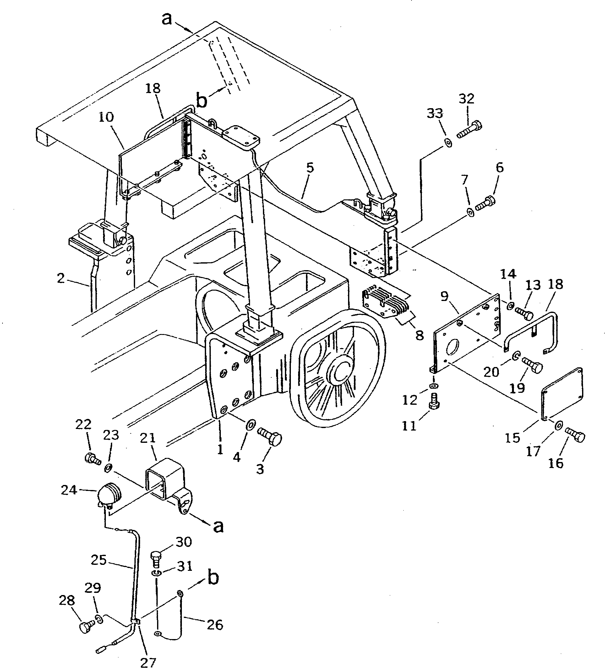 Ограждение левое 195-978-1222 KOMATSU