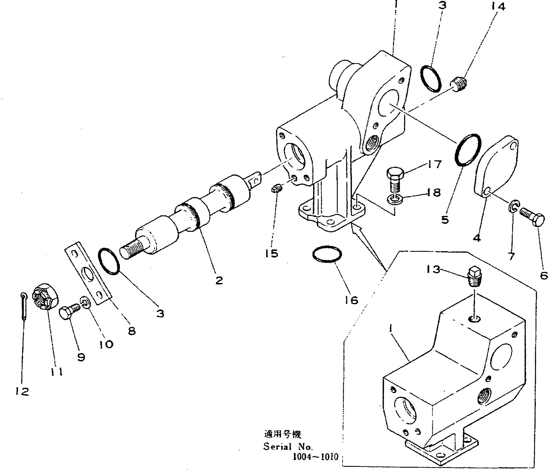 Гайка 01513-32022 KOMATSU
