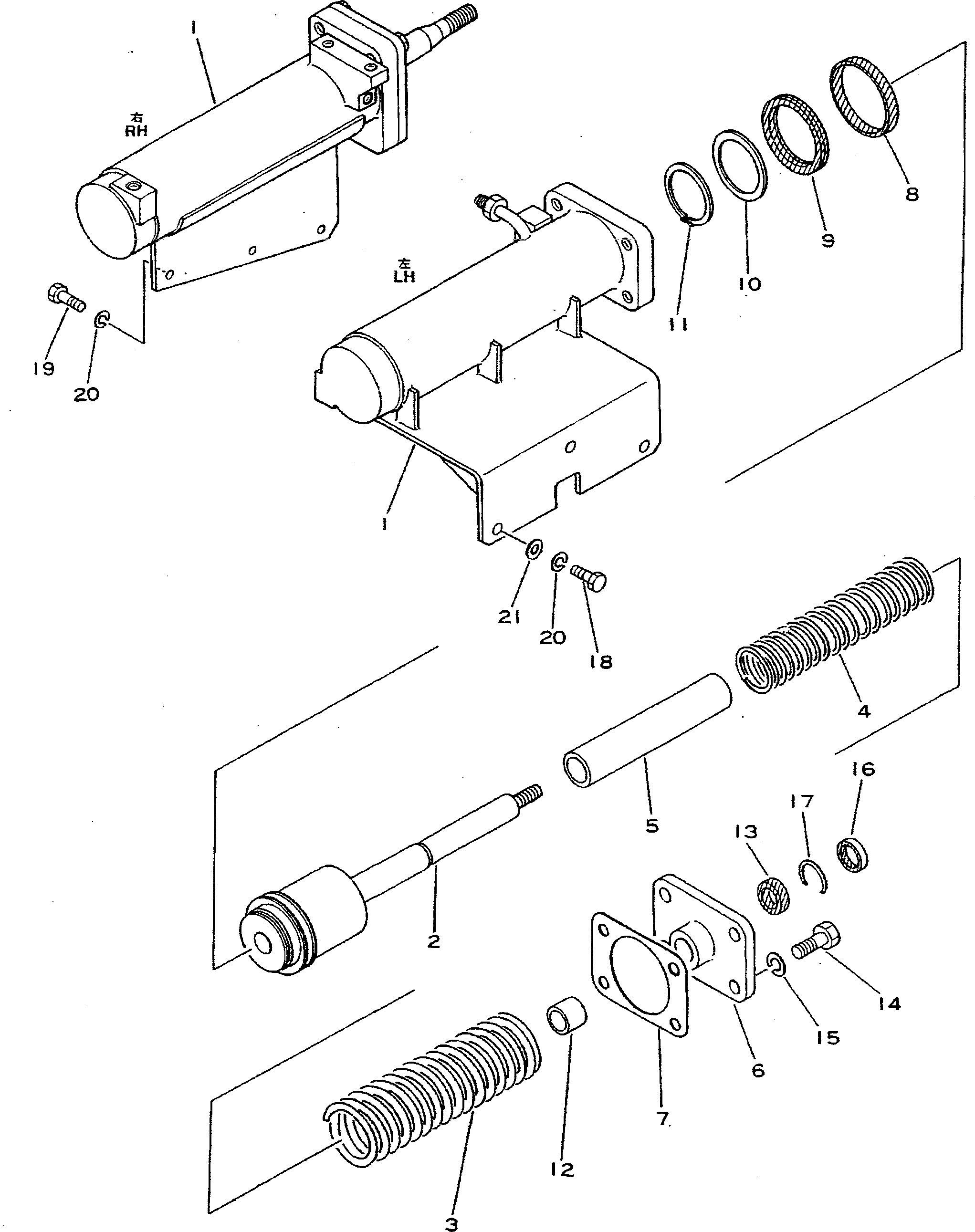 ROD,R.H. 195-864-6142 KOMATSU