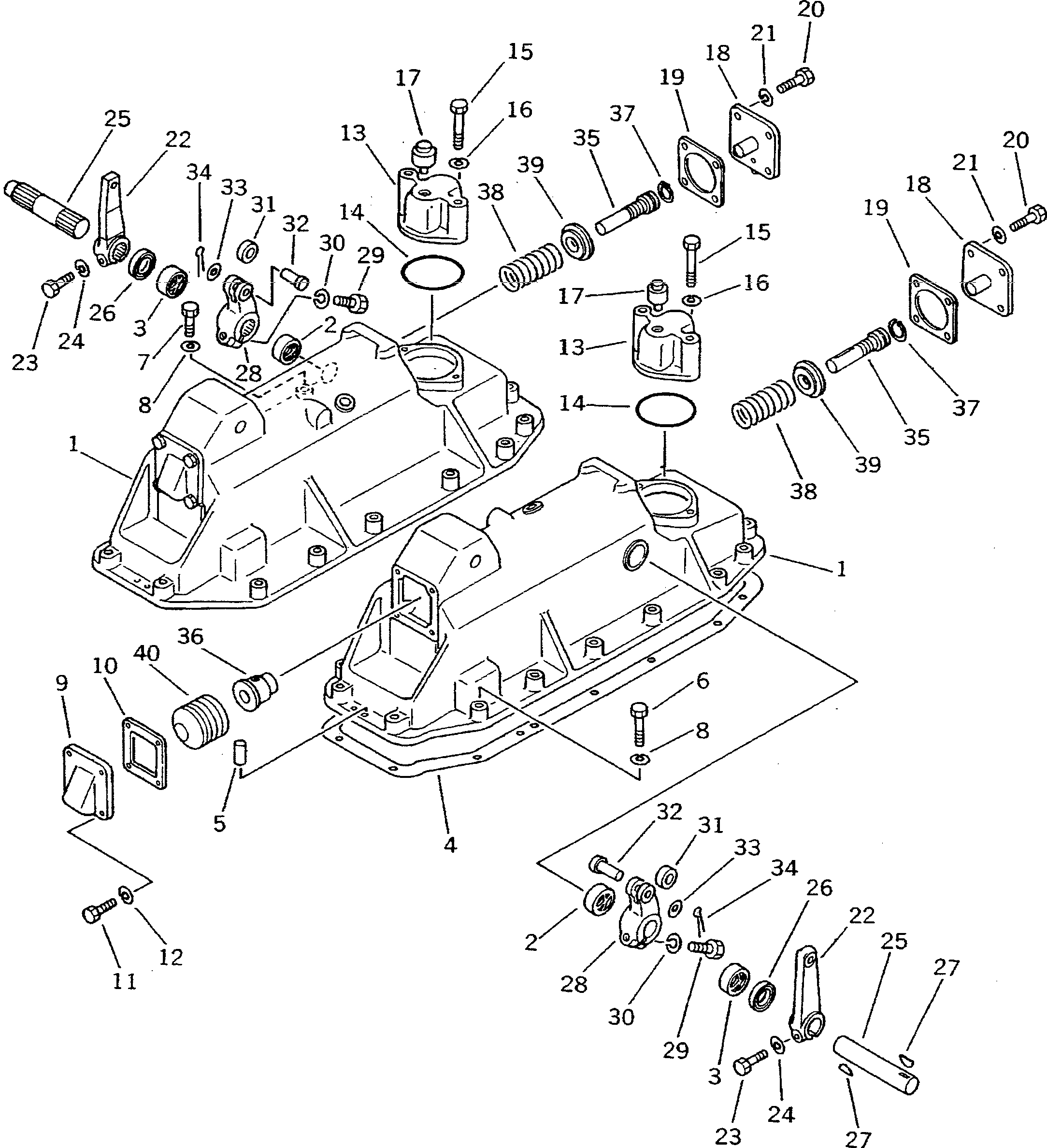 HOUSING,L.H. 195-33-11253 KOMATSU