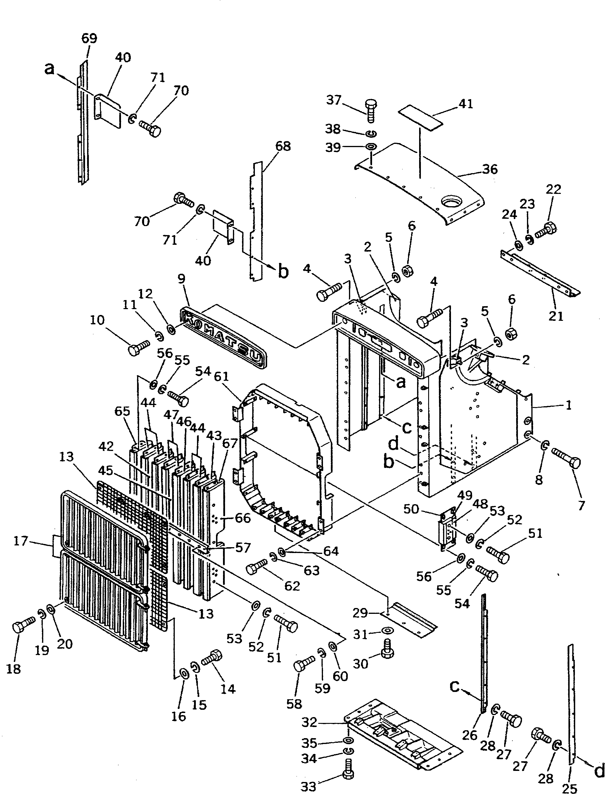 BRACKET,(FOR NOISE SUPPRESSION) 195-862-2132 KOMATSU