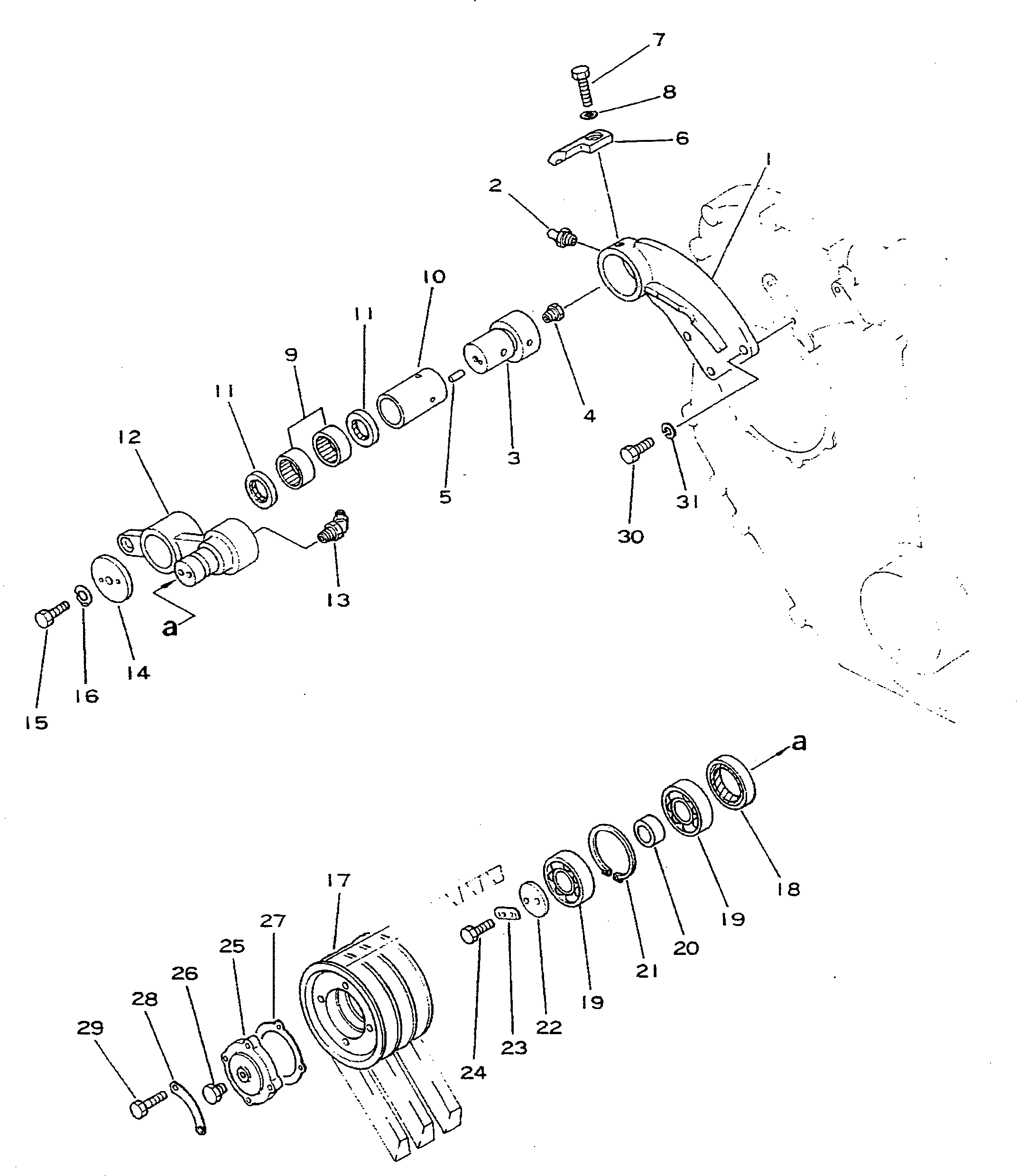 TENSION PULLEY ASS'Y 6128-61-3802 KOMATSU