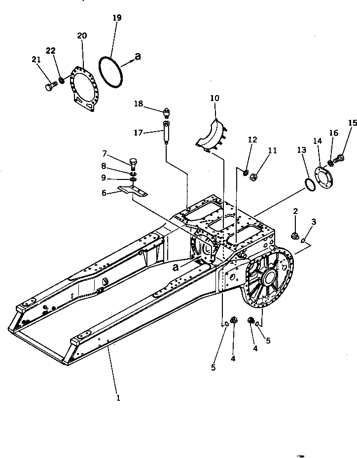 MAIN FRAME ASS'Y,(FOR BRAKE ASSISTOR) 196-21-33110 KOMATSU