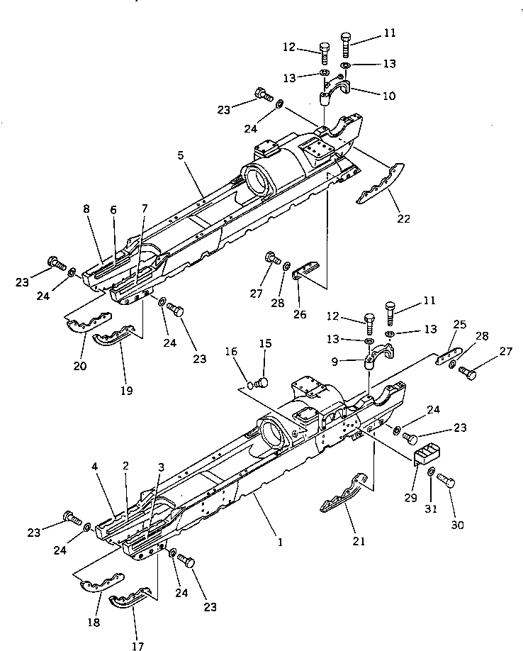 TRACK FRAME ASS'Y 196-30-00153 KOMATSU