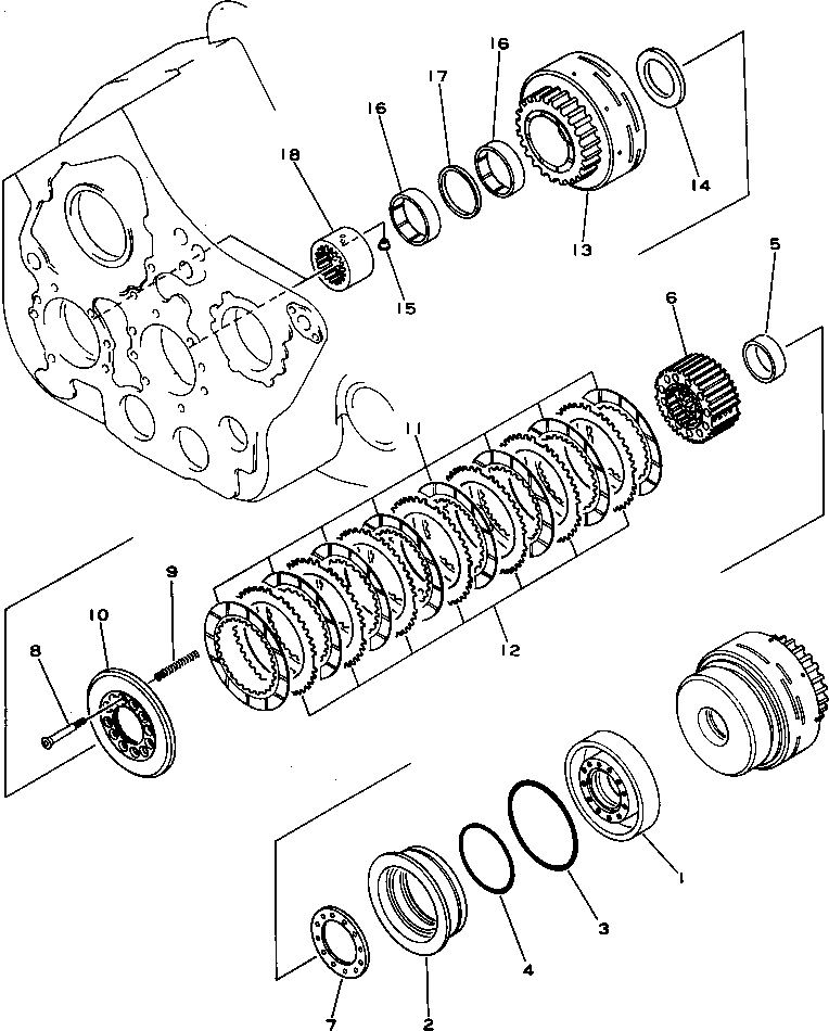CLUTCH ASS'Y,(HOOK AND BOOM) 176-76-00301 KOMATSU