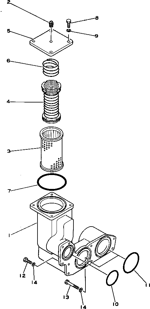 WINCH STRAINER ASS'Y 176-76-00251 KOMATSU