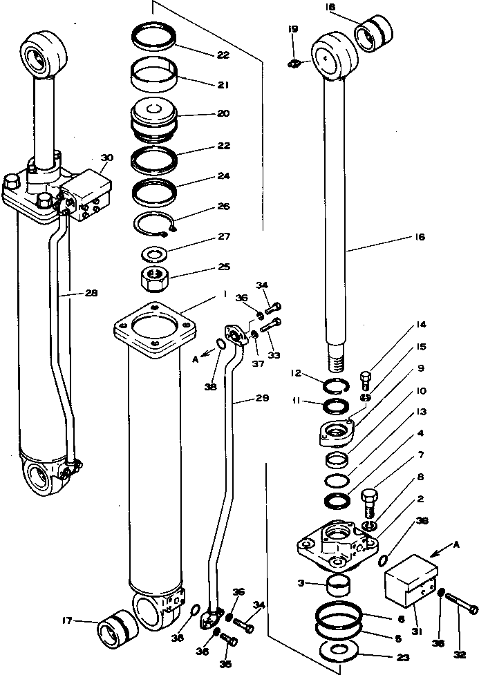 Трубка правая 196-63-29280 KOMATSU