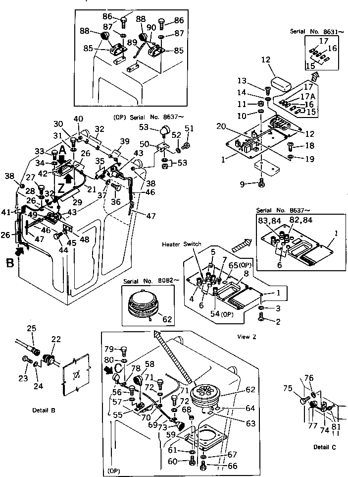 WIRE ASS'Y (OP) 196-911-2960 KOMATSU
